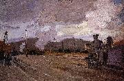 Claude Monet The Gare d'Argenteuil painting